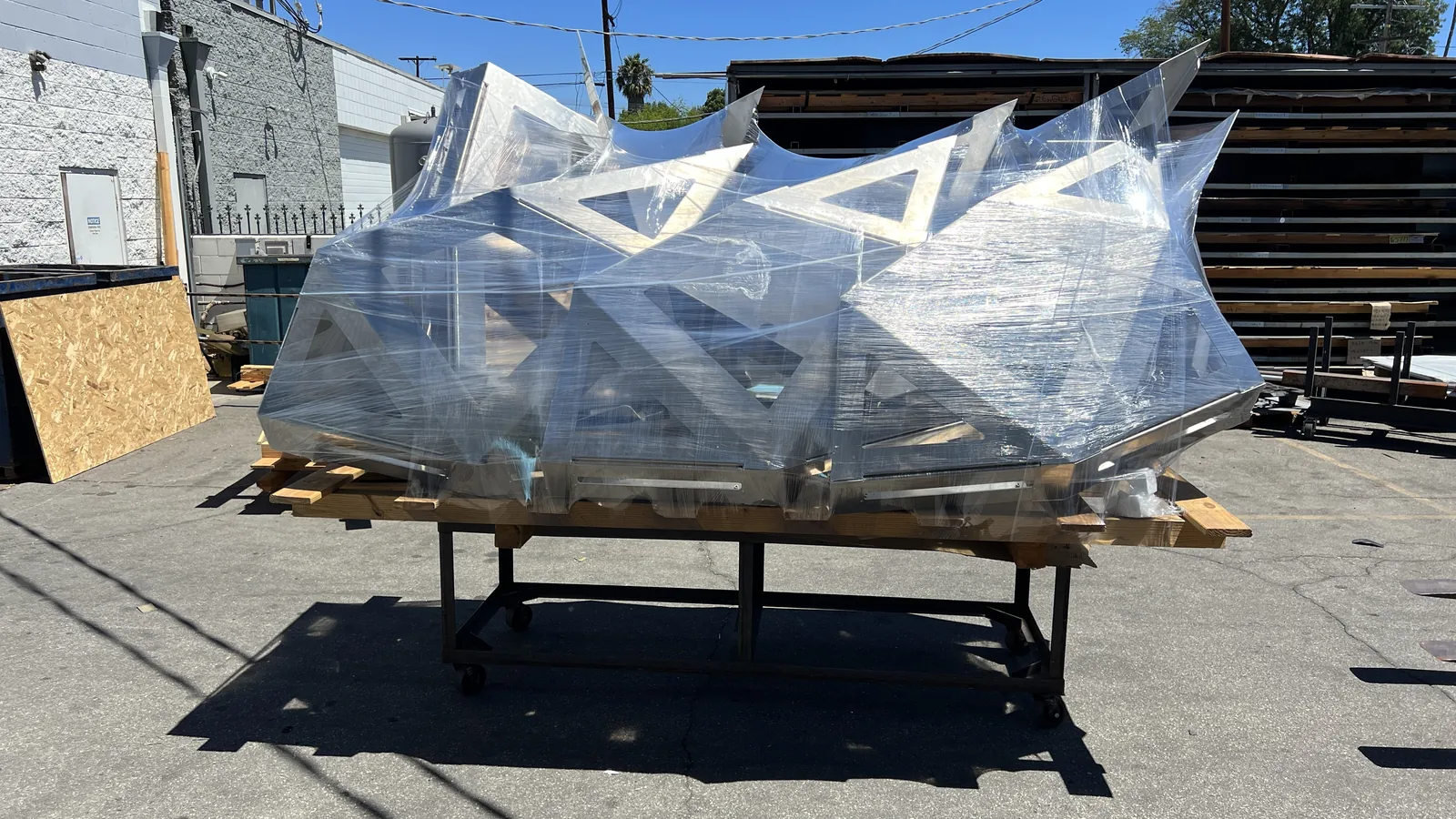 Diamond UFO being prepared for shipping, 18 August 2023.
