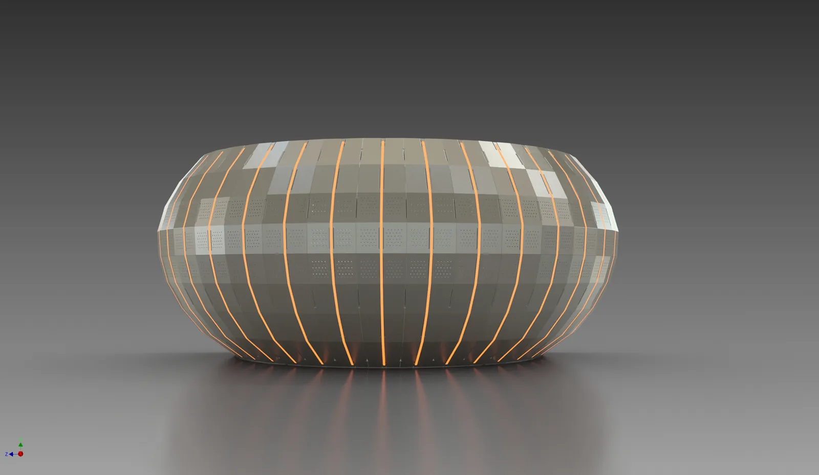 Tri Hex 36 — concept render / CAD development.