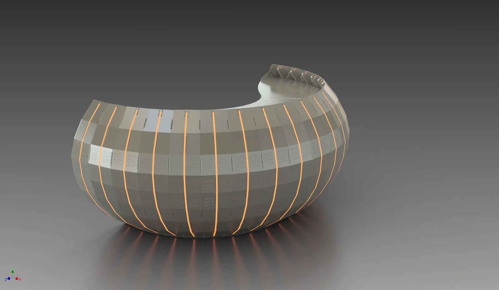 Tri Hex 36 — concept render / CAD development.