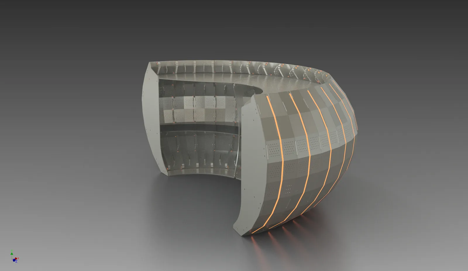 Tri Hex 36 — concept render / CAD development.