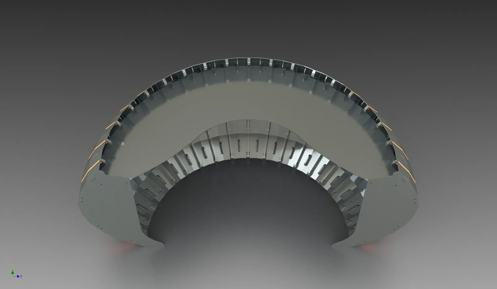Tri Hex 36 — concept render / CAD development.