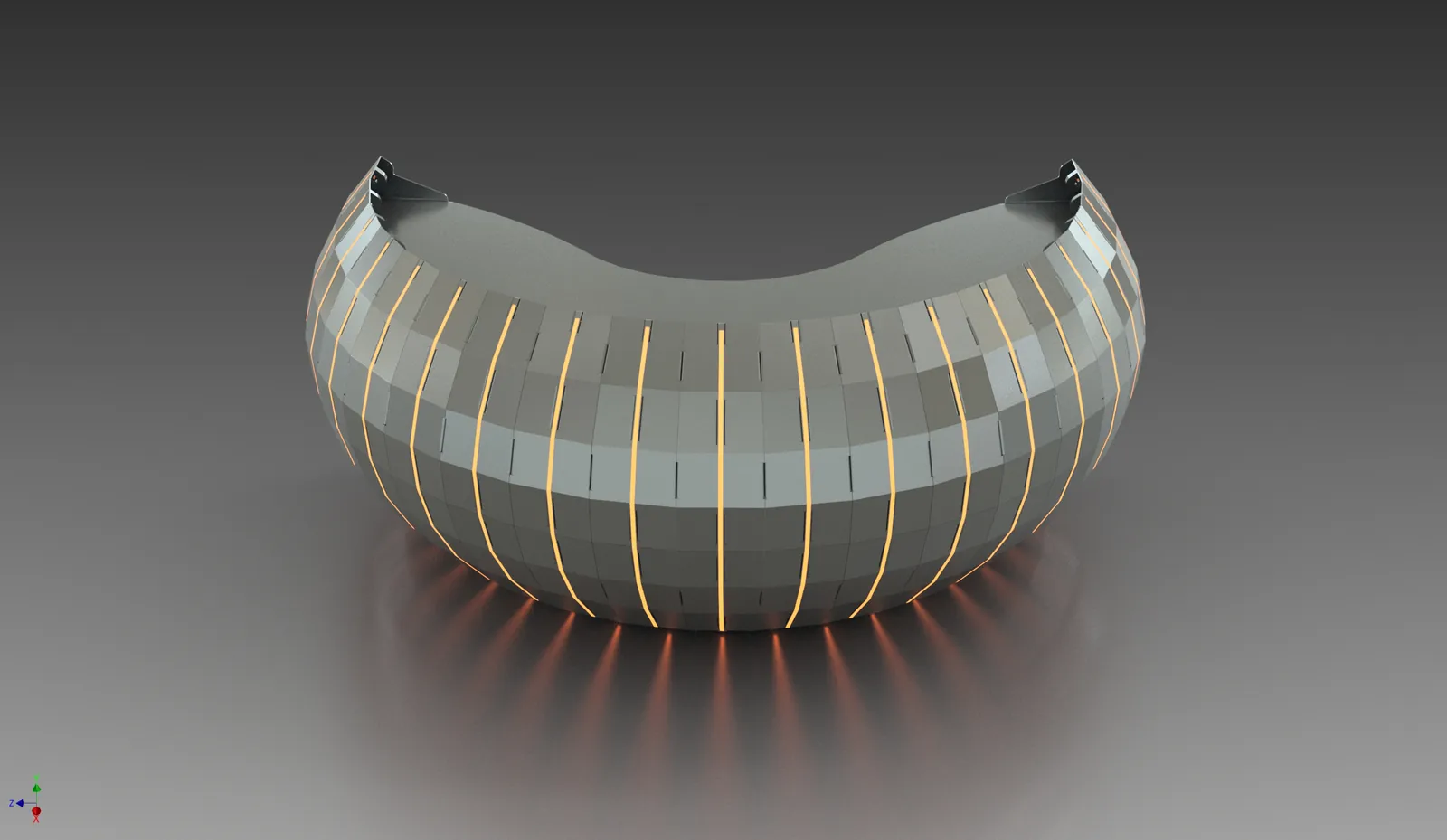 Tri Hex 36 — concept render / CAD development.