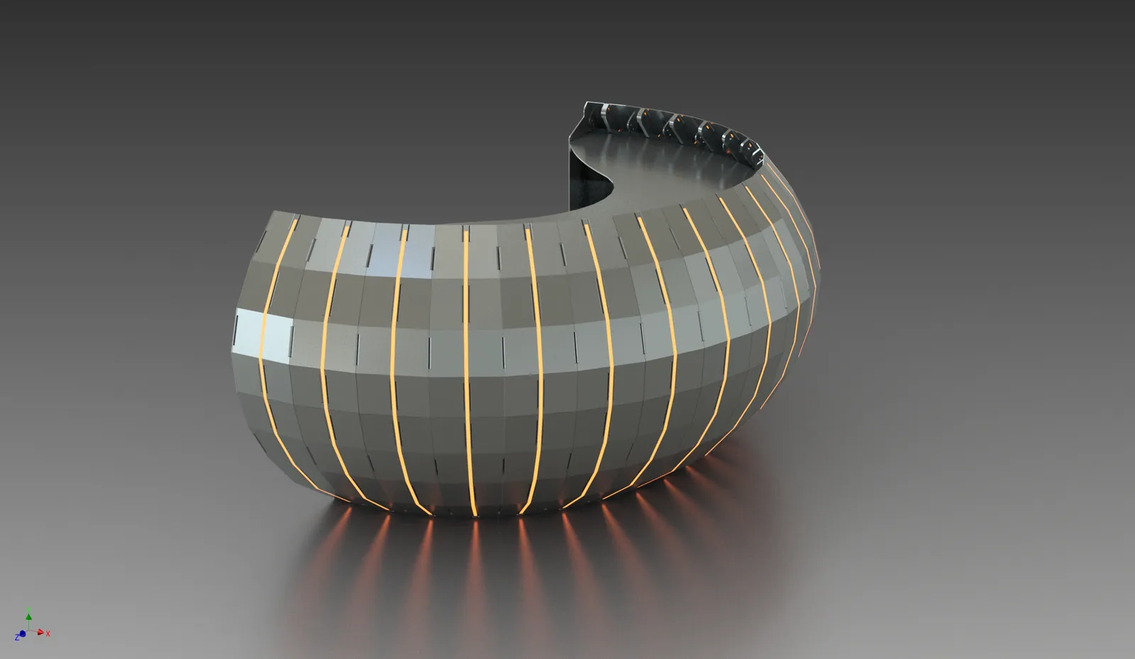 Tri Hex 36 — concept render / CAD development.