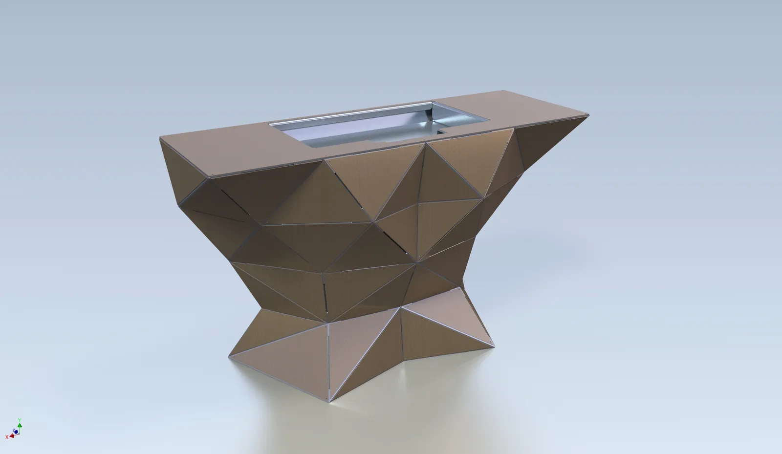 Tri Rose — concept render / CAD development.